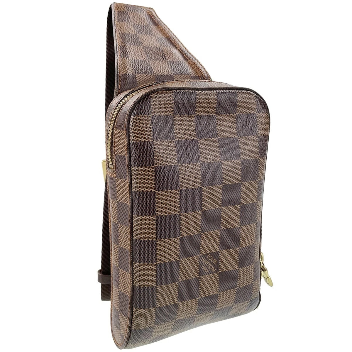LOUIS VUITTON VINTAGE DAMIER EBENE GERONIMOS SLING BAG