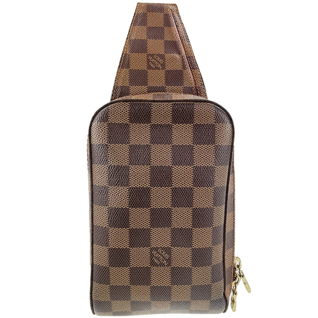 LOUIS VUITTON VINTAGE DAMIER EBENE GERONIMOS SLING BAG