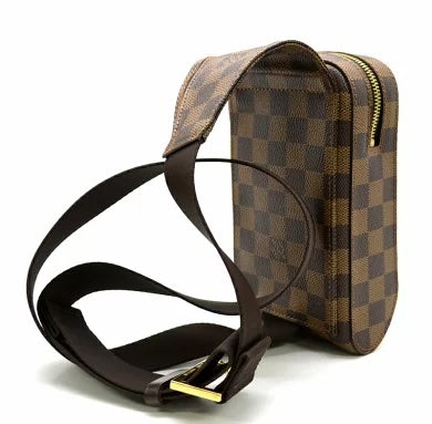 LOUIS VUITTON VINTAGE DAMIER EBENE GERONIMOS SLING BAG