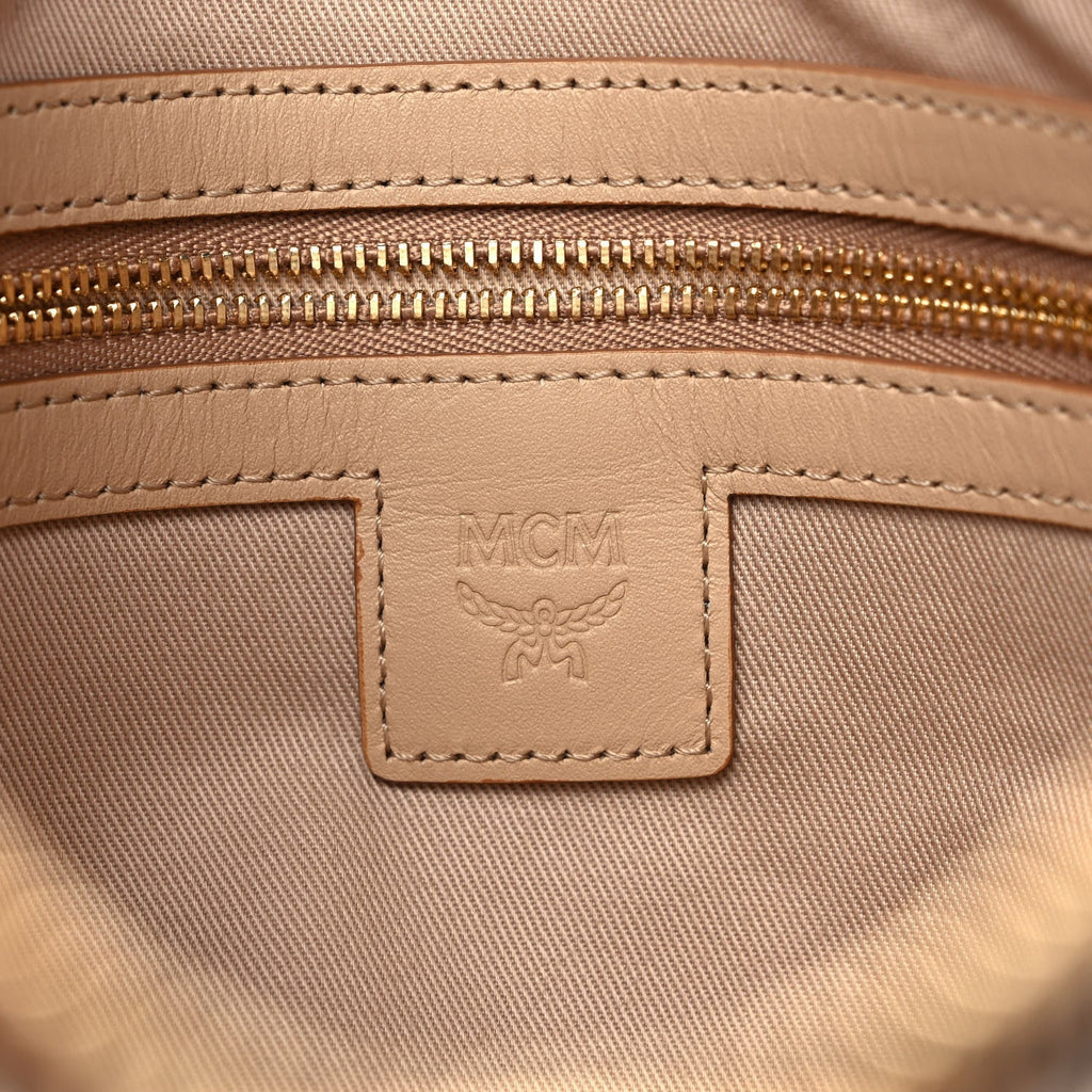 MCM VISETOS MONOGRAM MEDIUM METALLIC LEATHER CROSSBODY BAG