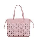 MCM AREN MEDIUM VISETOS LEATHER SHOPPER TOTE BAG