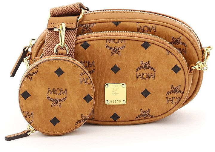 MCM Essential Multifunction Crossbody Bag in Visetos Original