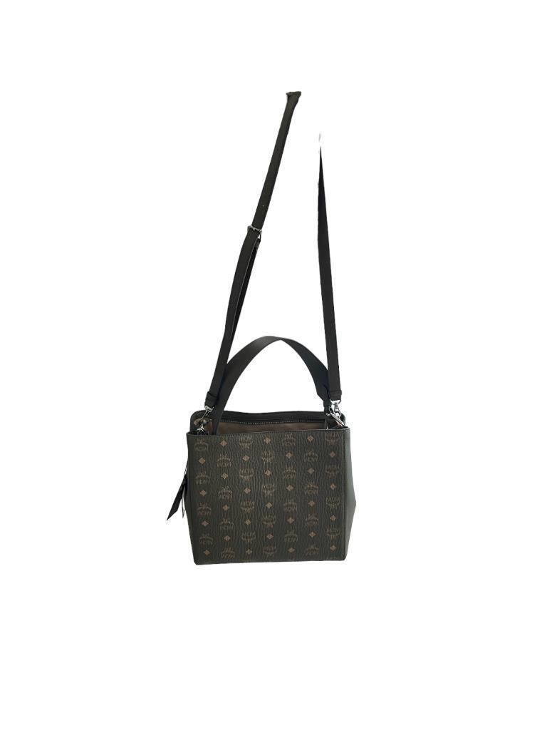 MCM VISETOS MONOGRAM HOBO BAG SEA TURTLE GREEN