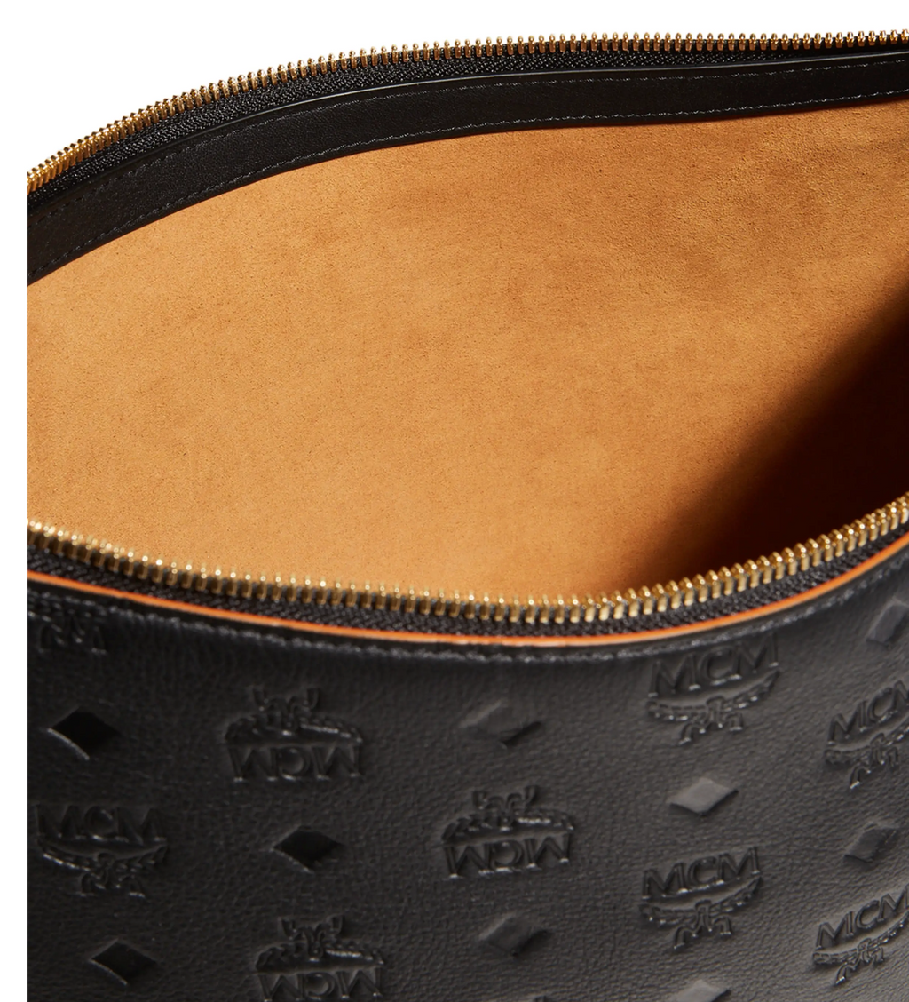 MCM Klara Large Monogram Leather Hobo Bag