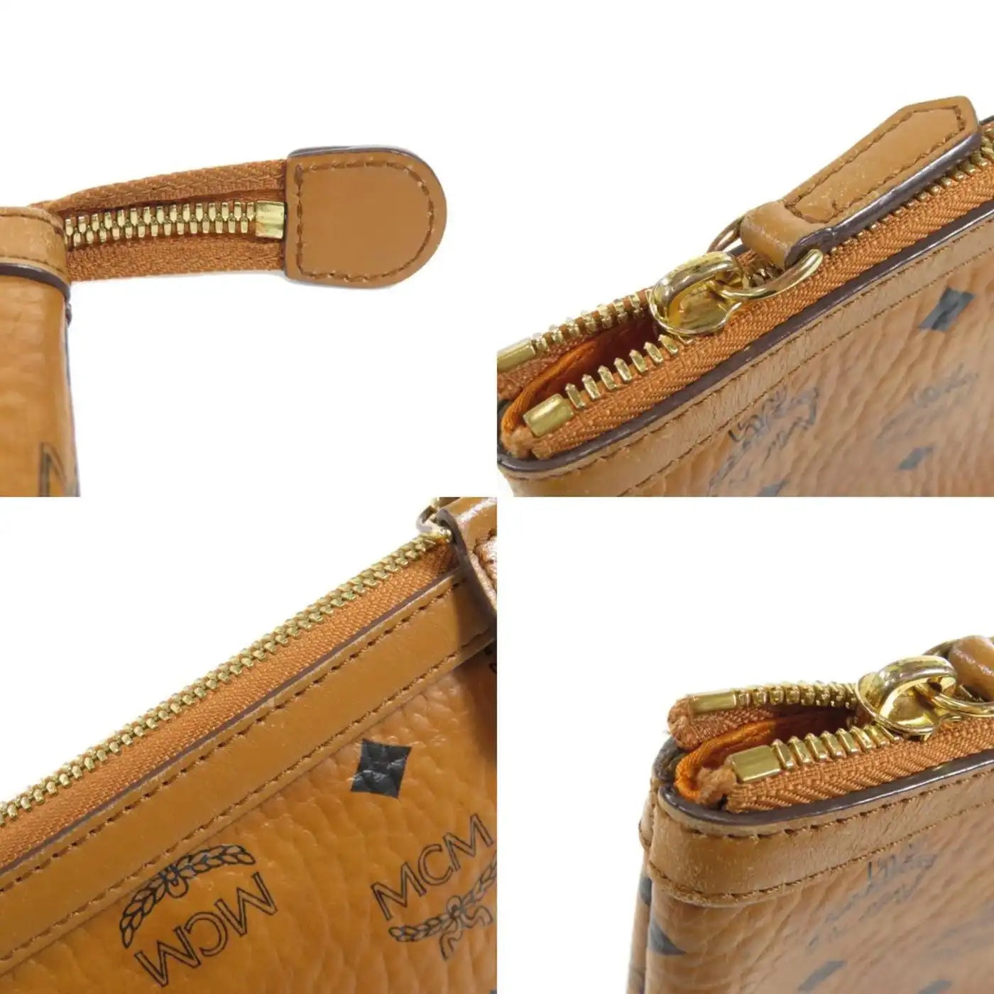 MCM LARGE ZIP POUCH WRISTLET