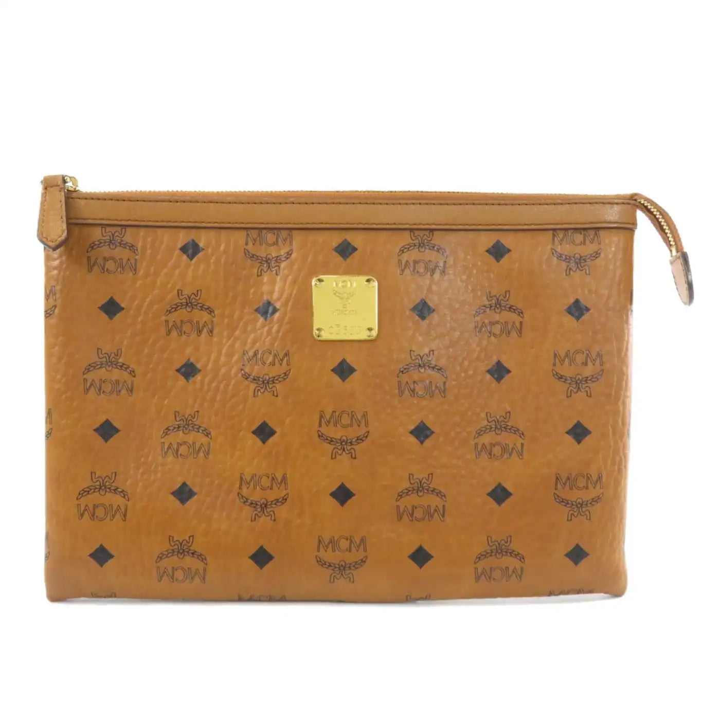 MCM LARGE ZIP POUCH WRISTLET