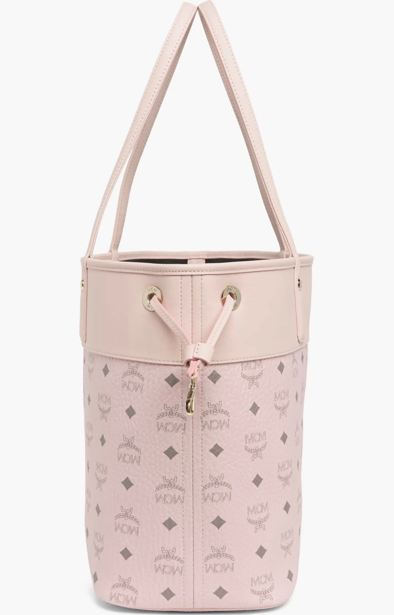 MCM MEDIUM AREN VI LEATHER VISETOS SHOPPER TOTE BAG