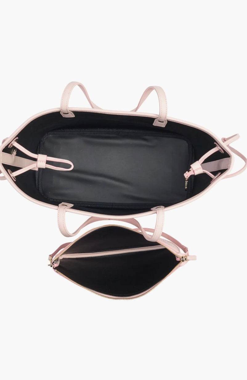 MCM MEDIUM AREN VI LEATHER VISETOS SHOPPER TOTE BAG