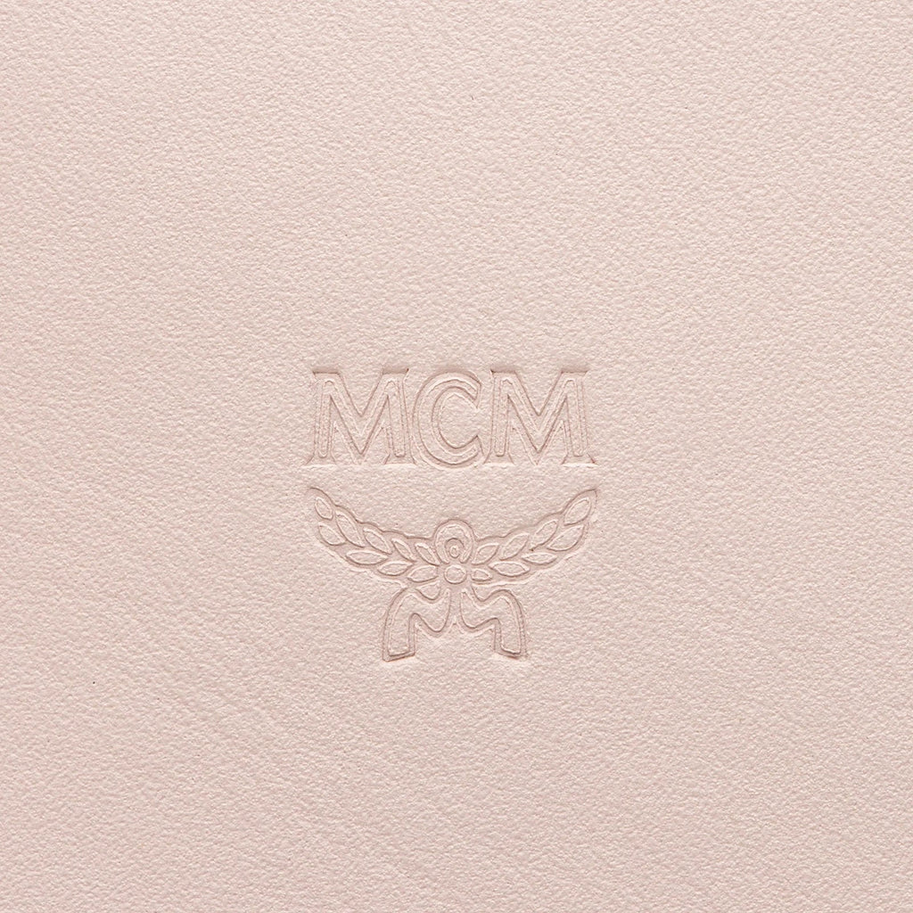 MCM MEDIUM AREN VI LEATHER VISETOS SHOPPER TOTE BAG