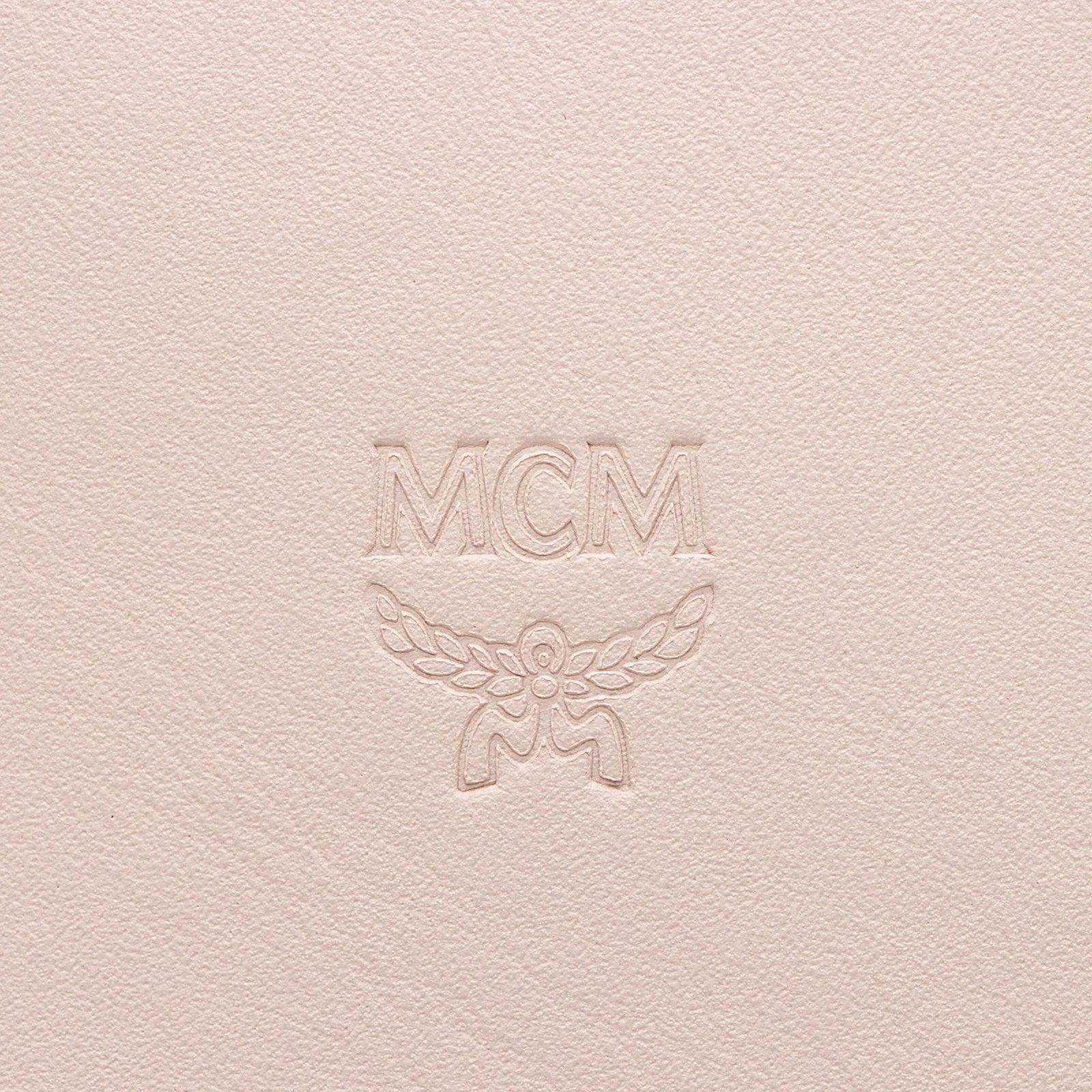 MCM MEDIUM AREN VI LEATHER VISETOS SHOPPER TOTE BAG