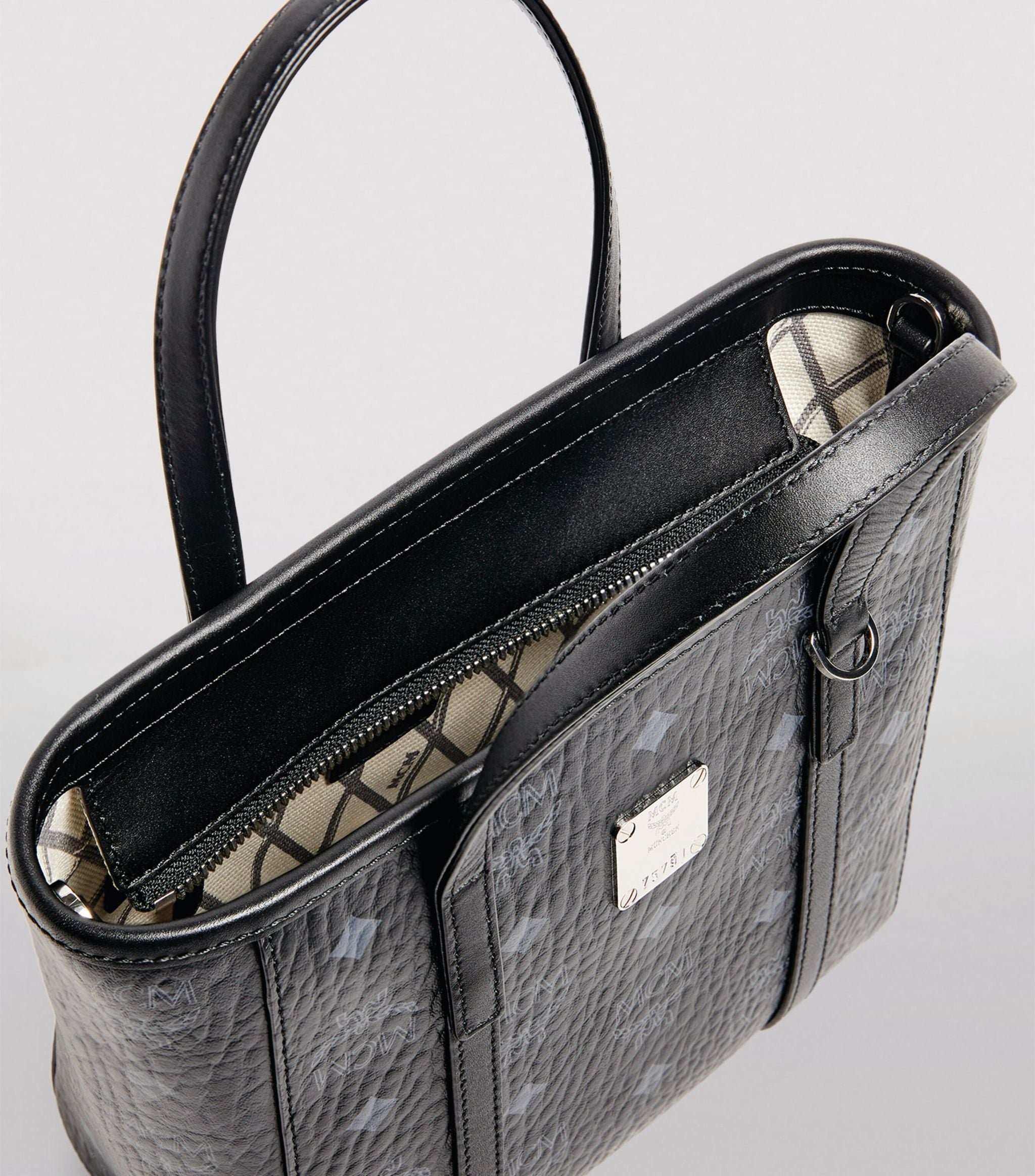 MCM Mini Toni Visetos Shopper Bag