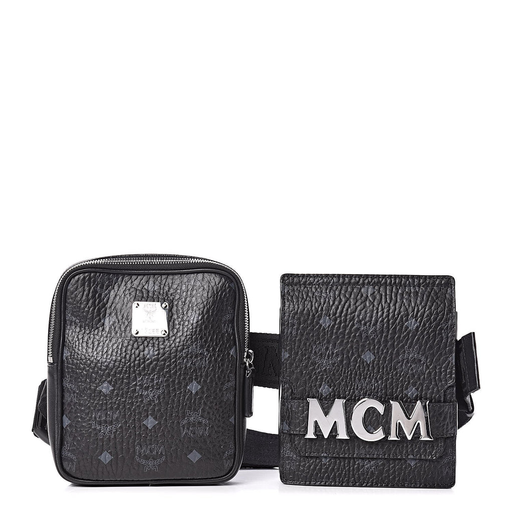 MCM Visetos Modular Stark Belt Bag Black