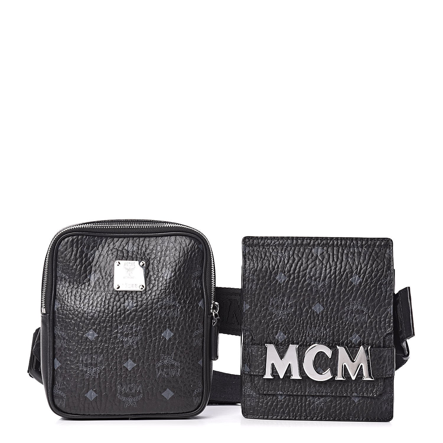 MCM Visetos Modular Stark Belt Bag Black