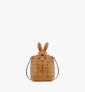 MCM PARK RABBIT VISETOS DRAWSTRING CROSSBODY BAG