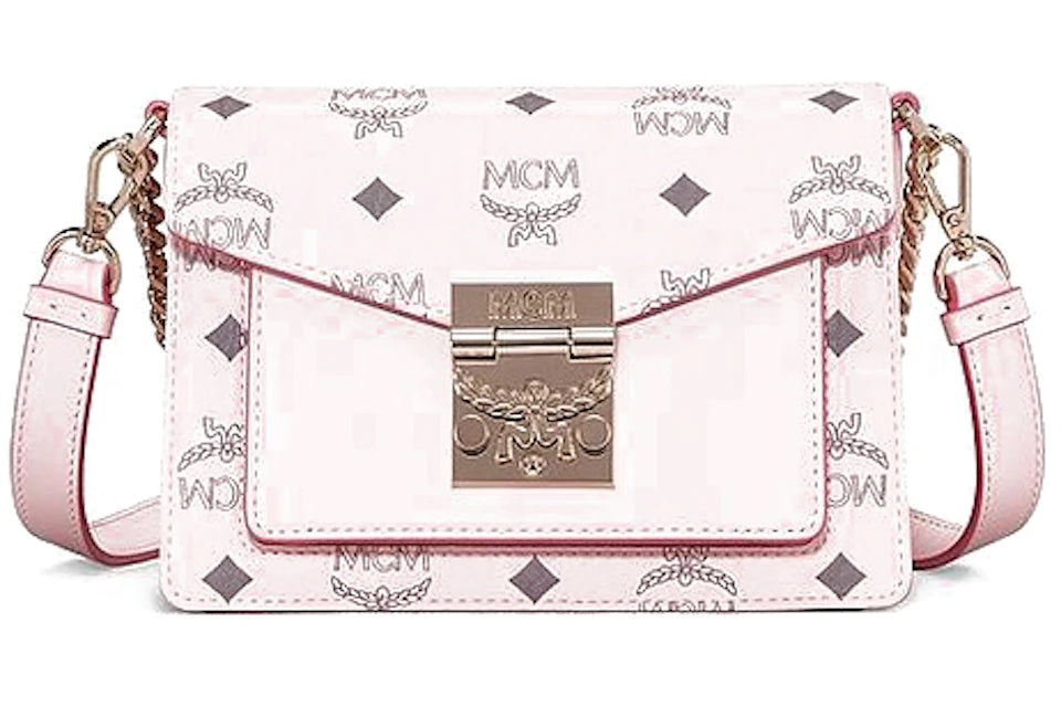 MCM PATRICIA CROSSBODY VISETOS POWDER PINK
