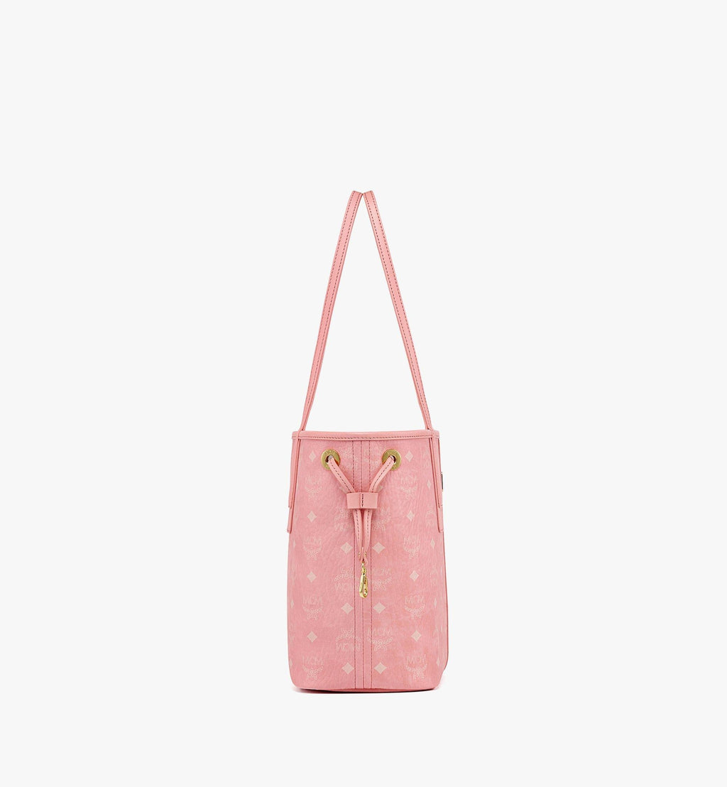 MCM REVERSIBLE LIZ SHOPPER TOTE BAG IN PINK BLOSSOM