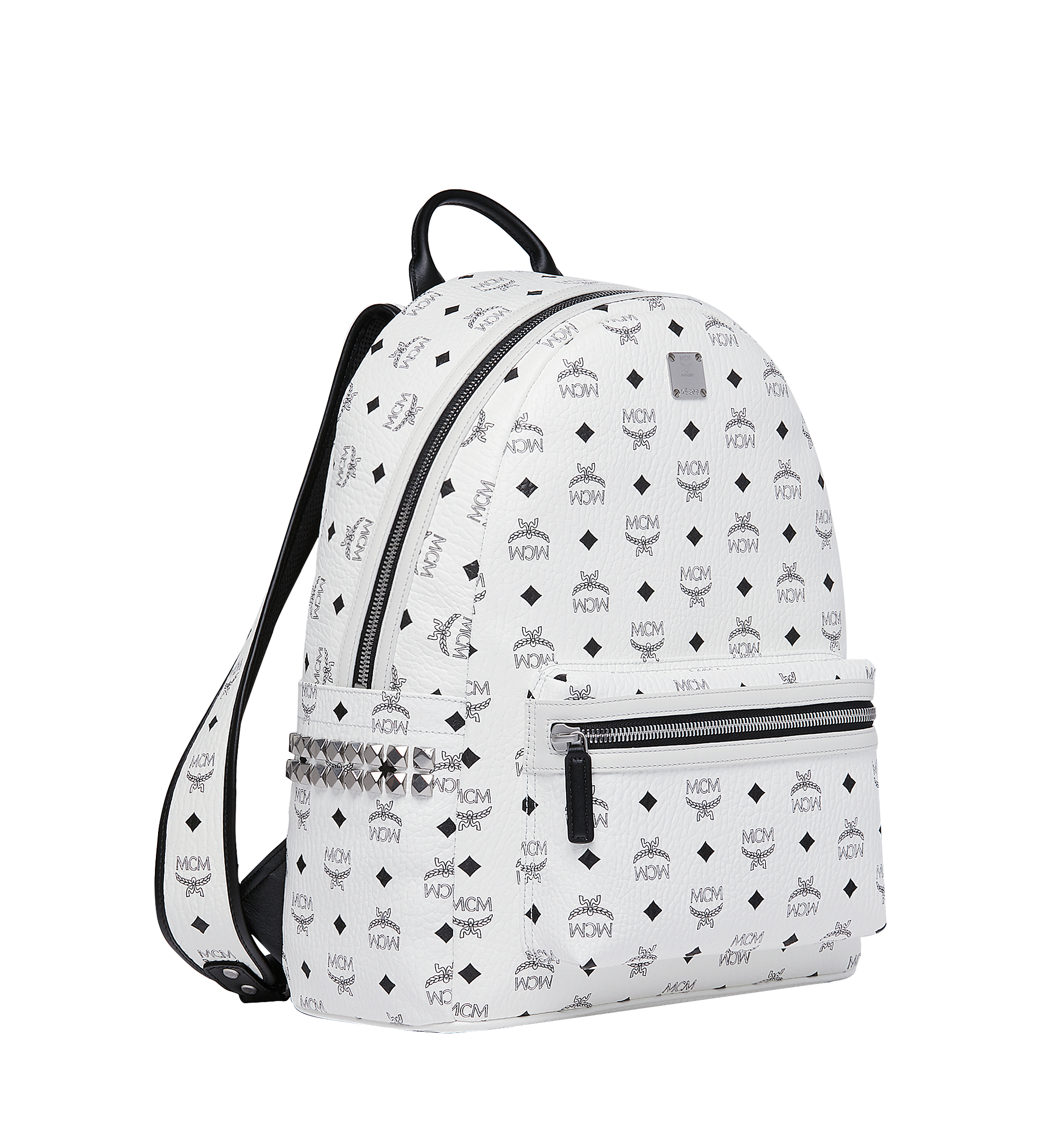 MCM Stark Side Studs Backpack in Visetos