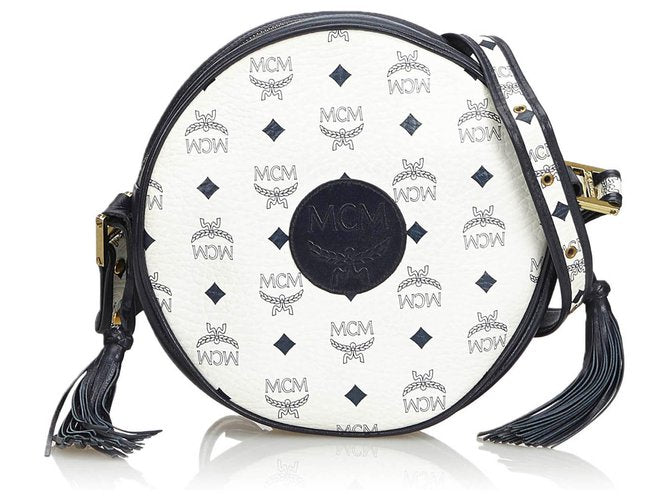 MCM VINTAGE TAMBOURINE TASSEL SHOULDER BAG