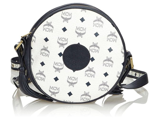 MCM VINTAGE TAMBOURINE TASSEL SHOULDER BAG