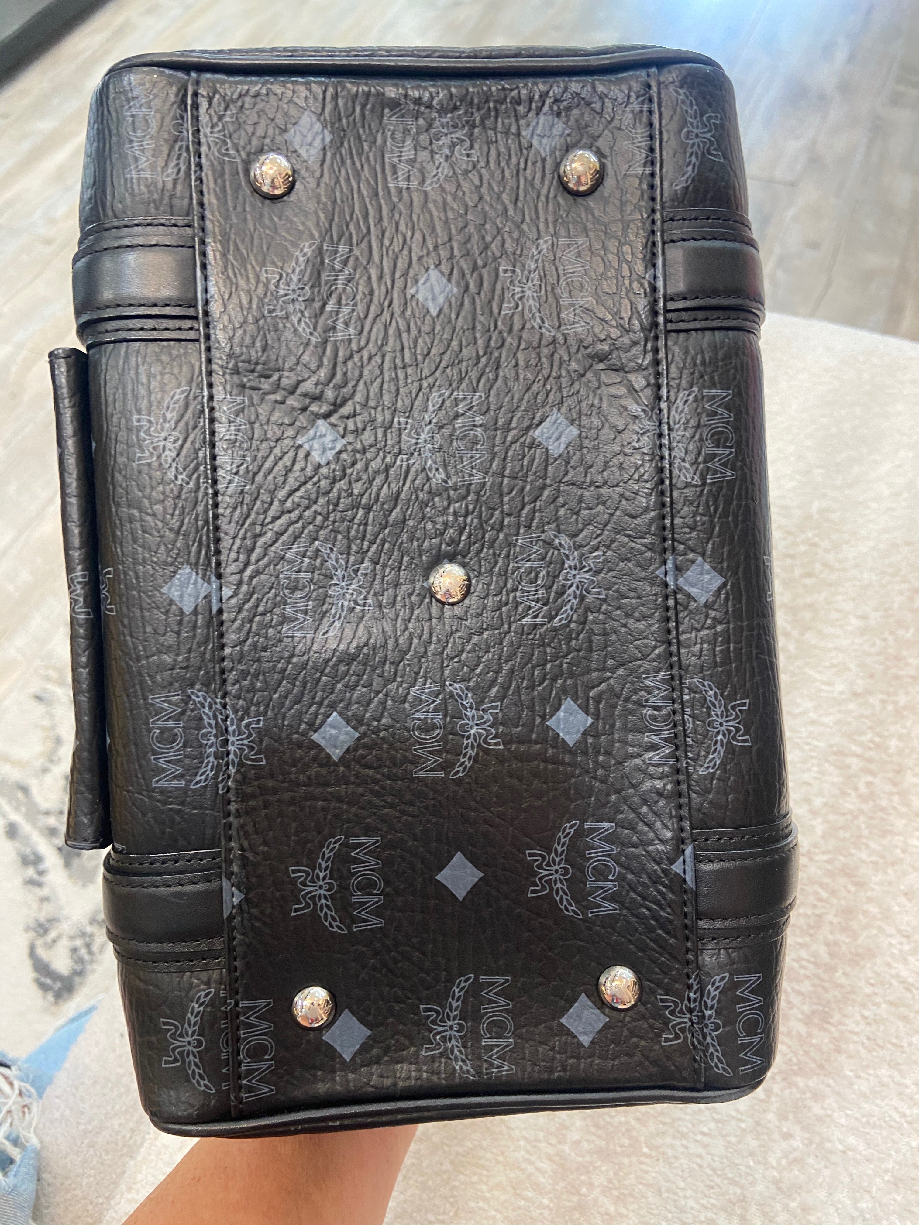MCM VISETOS SMALL BOSTON BAG