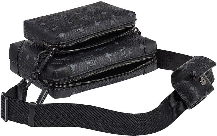 MCM Berlin Visetos Coated Canvas Crossbody Bag