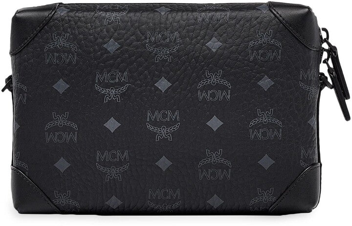 MCM Berlin Visetos Coated Canvas Crossbody Bag