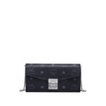 MCM Patricia Crossbody Wallet in Visetos Black