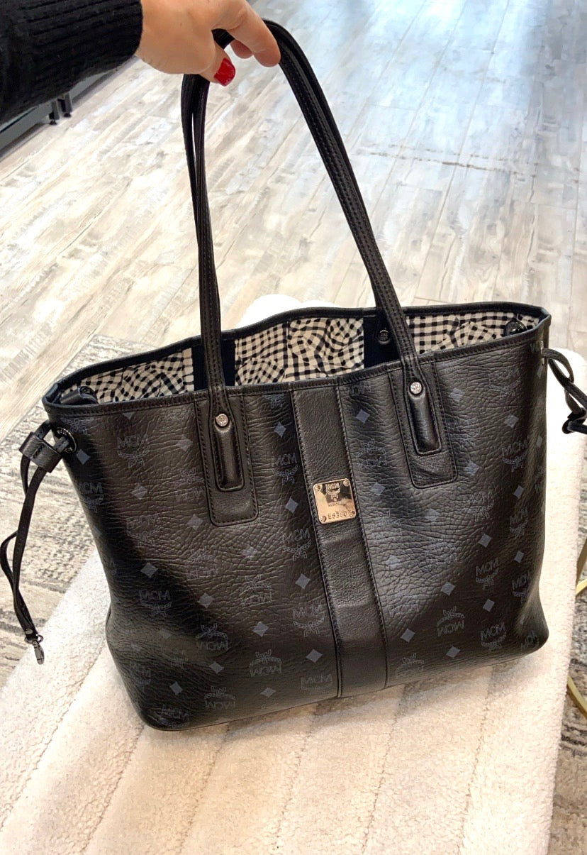 MCM LIZ REVERSIBLE MEDIUM  VISETOS TOTE BAG