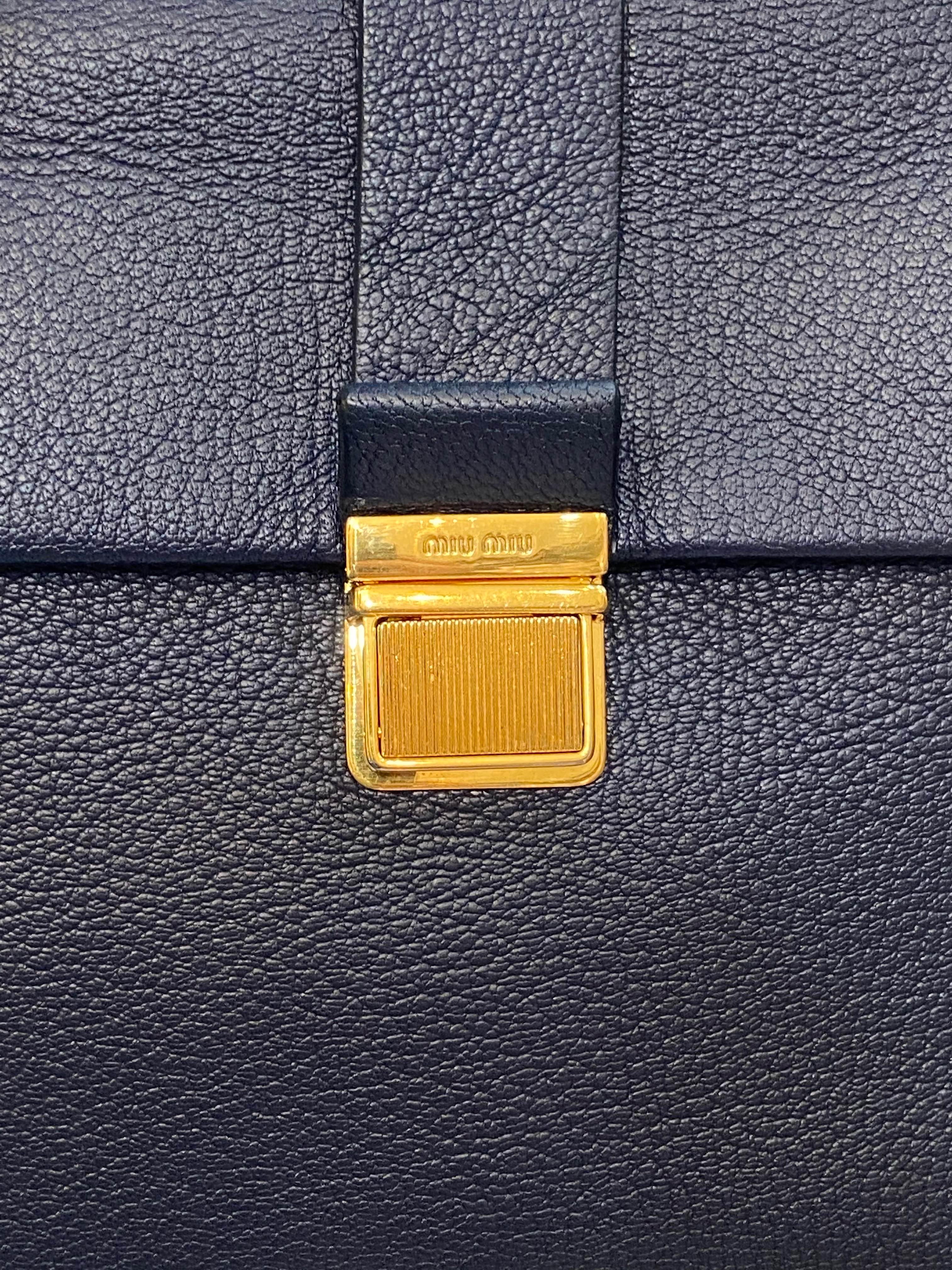 MIU MIU TWO WAY HAND BAG WITH STRAP