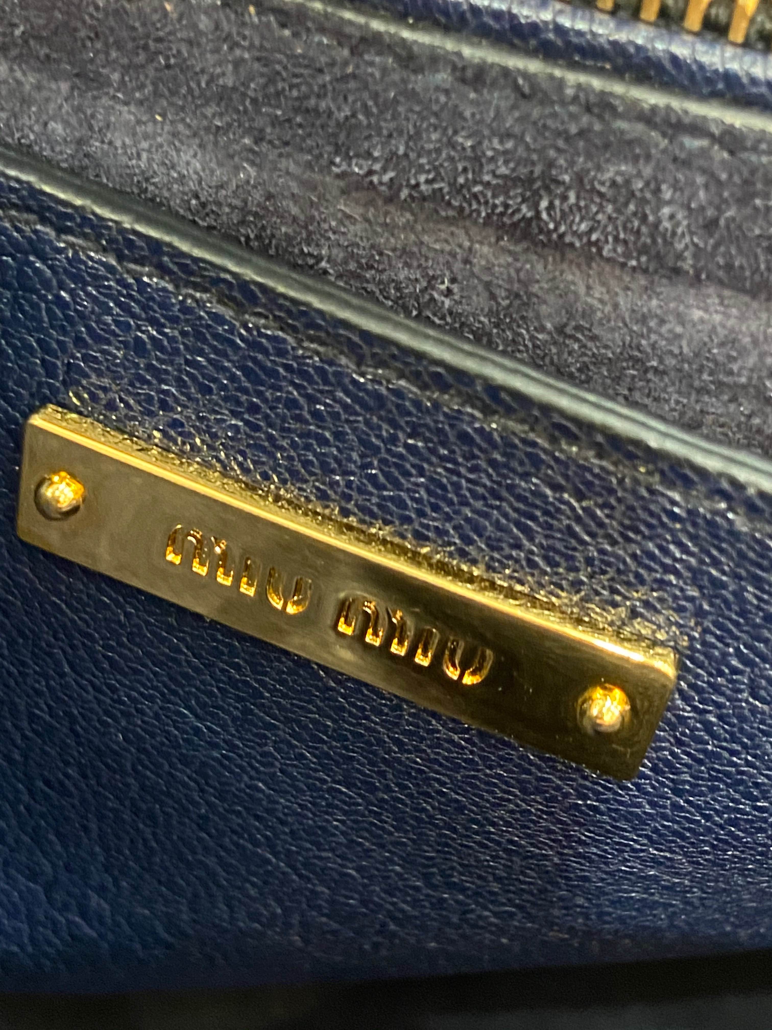 MIU MIU TWO WAY HAND BAG WITH STRAP