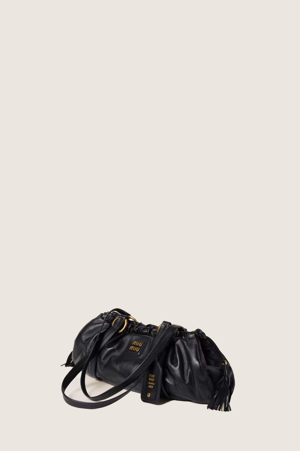 Medium Joie Napa Leather Bag - Black