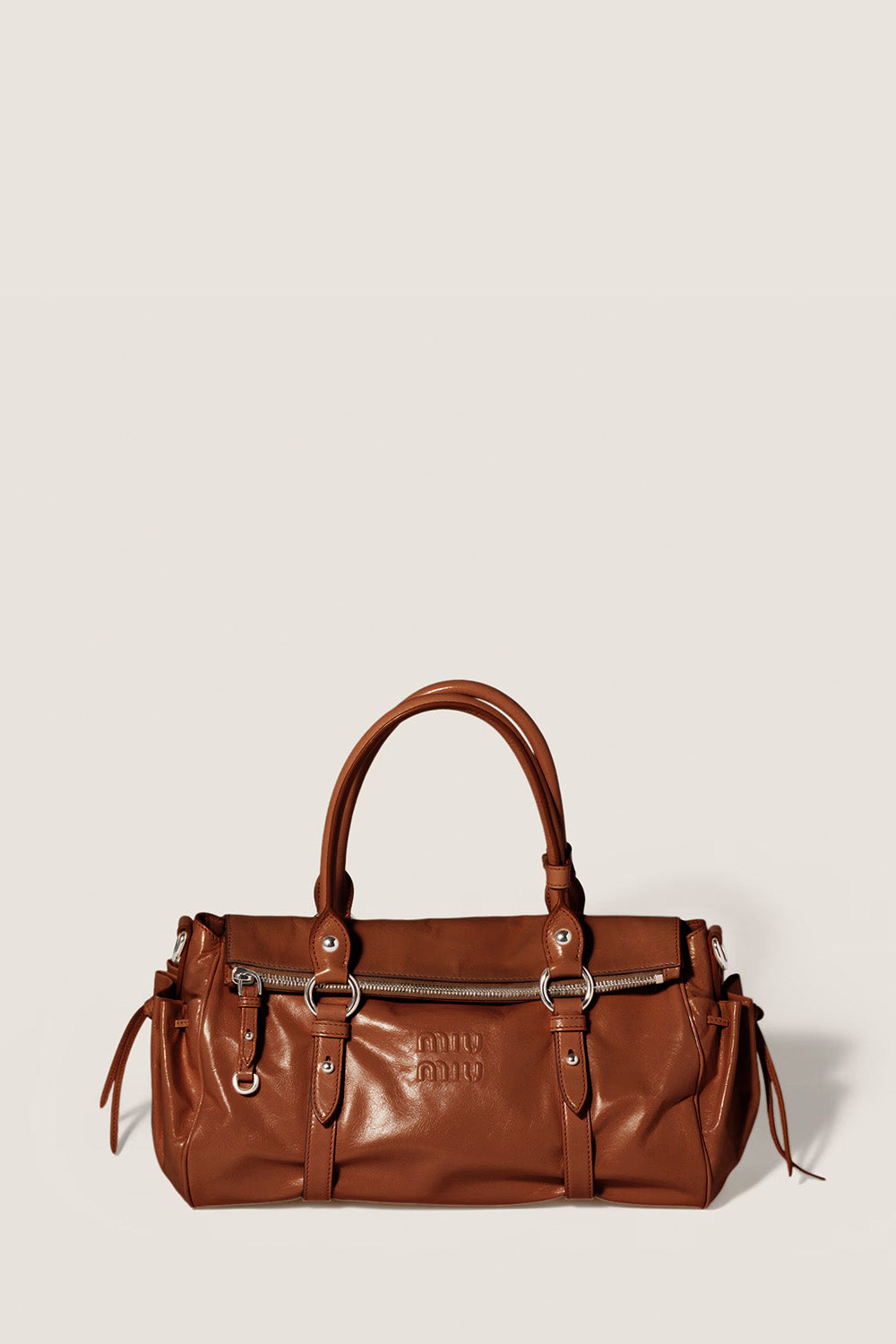 Shiny Leather Handbag