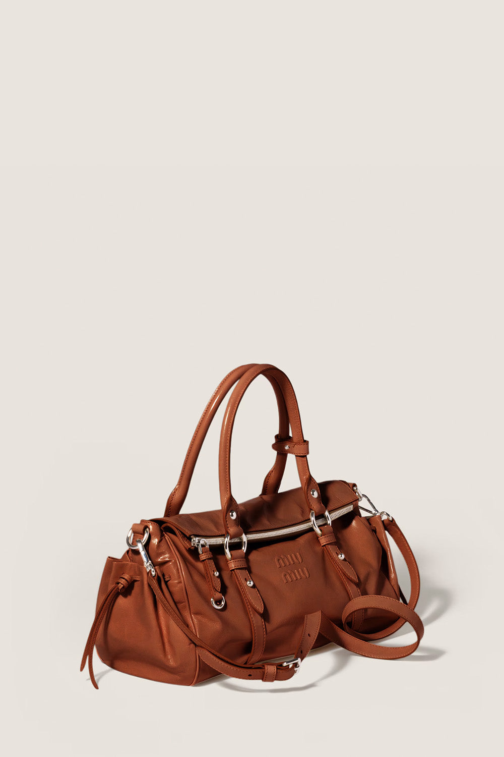 Shiny Leather Handbag
