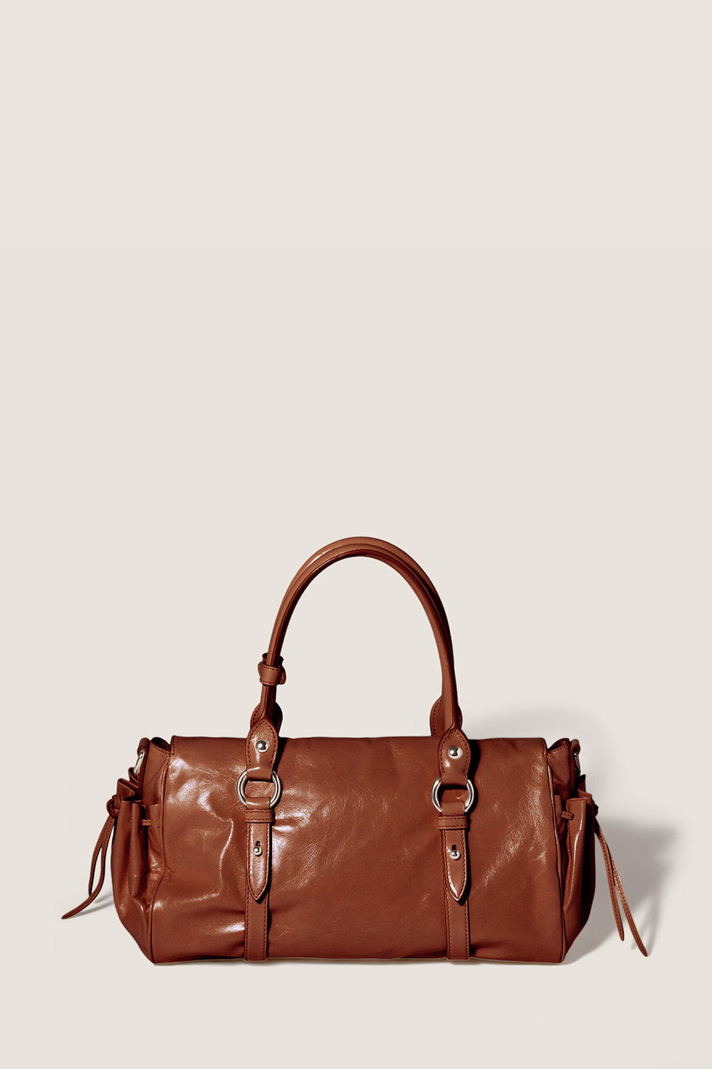 Shiny Leather Handbag