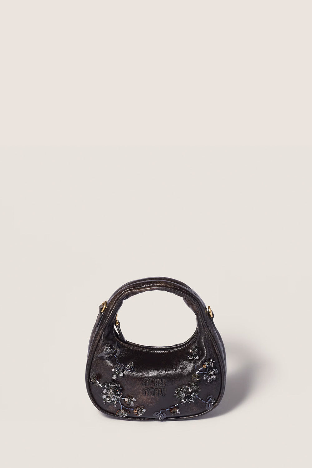 Wander Embroidered Leather Mini-Bag