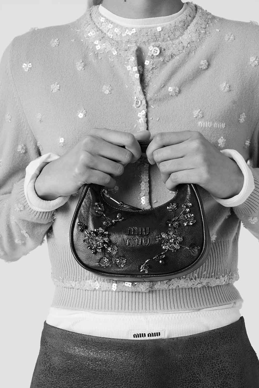 Wander Embroidered Leather Mini-Bag