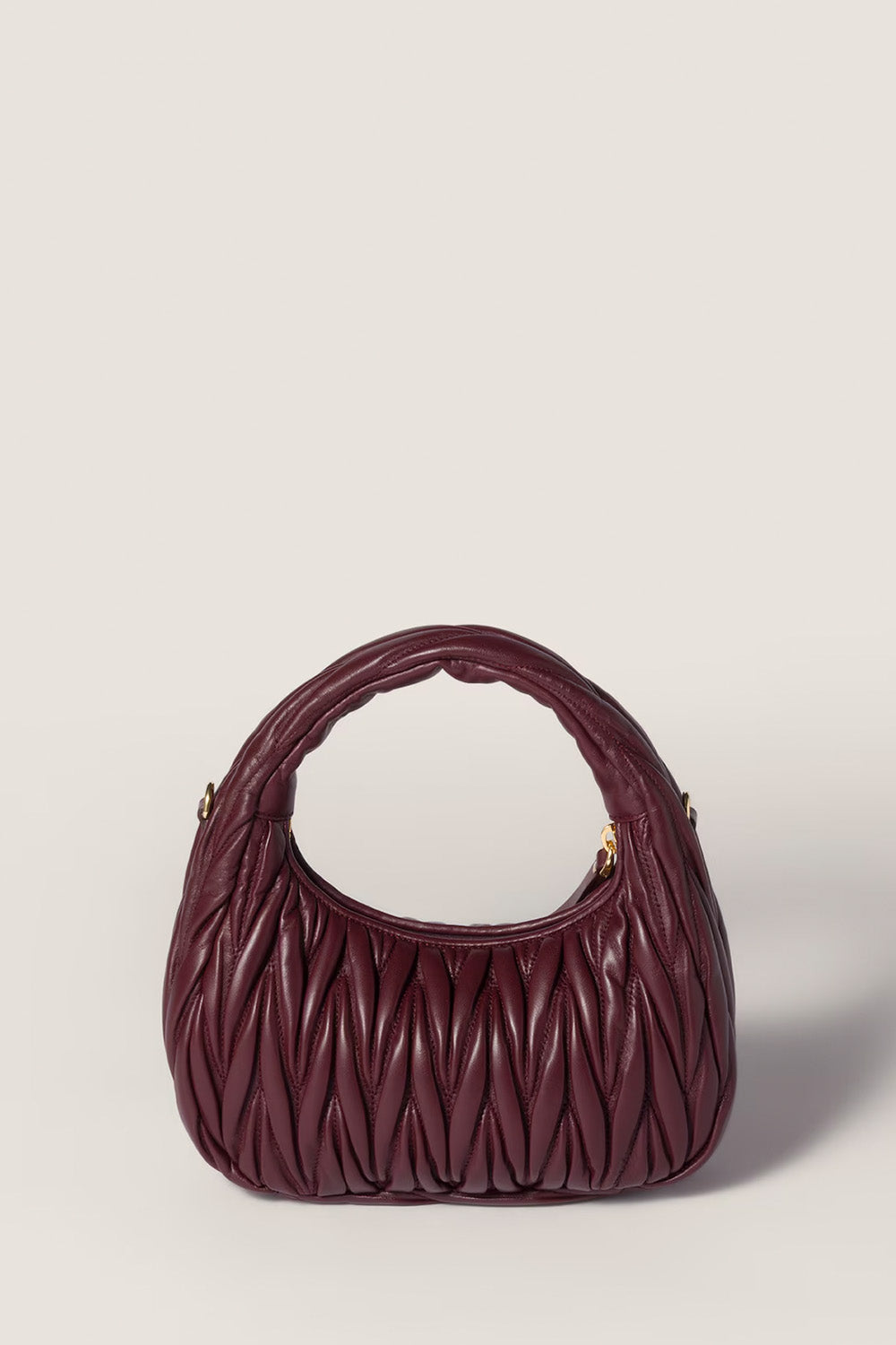 Small Wander Matelassé Nappa Leather Hobo Hag