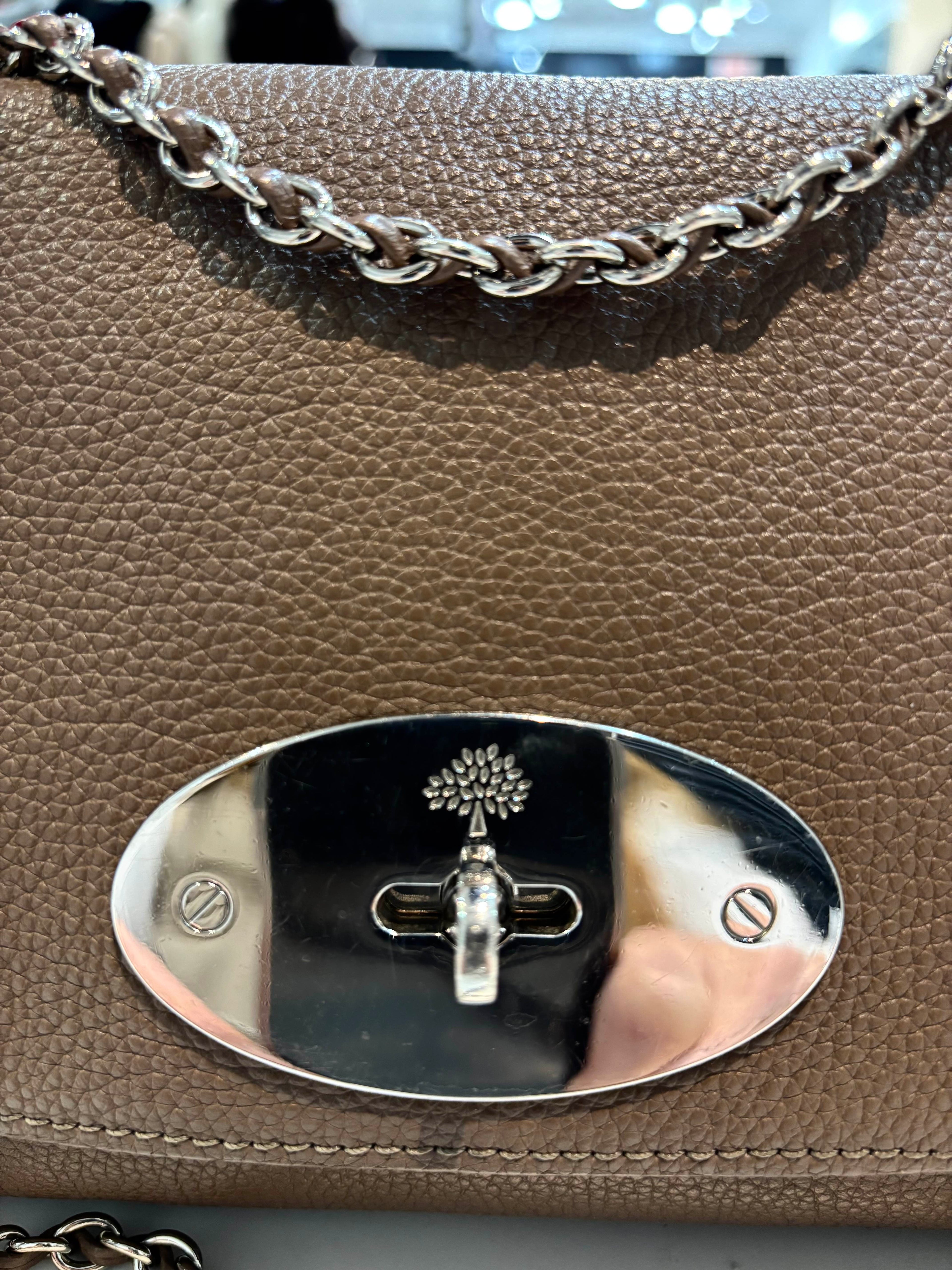 MULBERRY LILY CHAIN-STRAP CALFSKIN LEATHER CROSSBODY BAG
