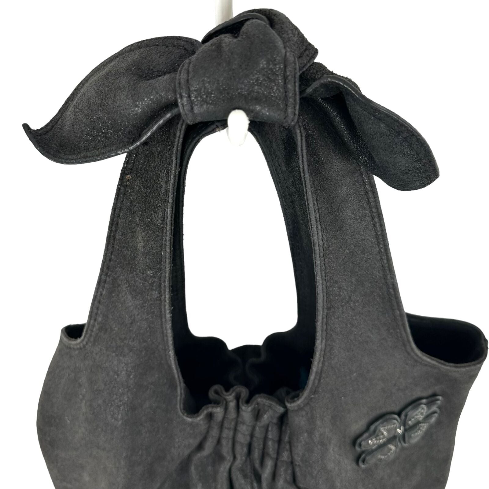 MARC JACOBS VIDA NUBUCK LEATHER HOBO BAG