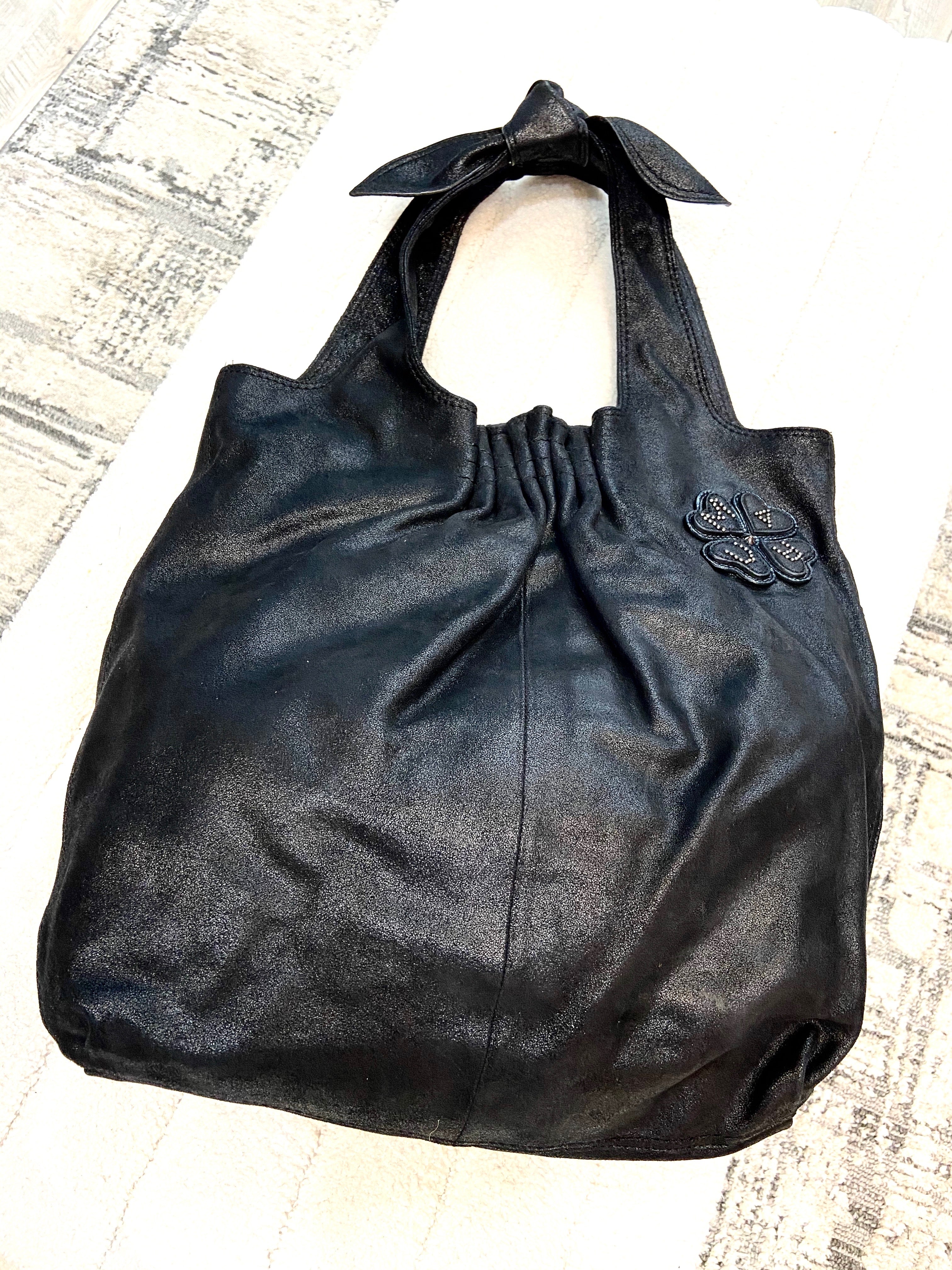 MARC JACOBS VIDA NUBUCK LEATHER HOBO BAG