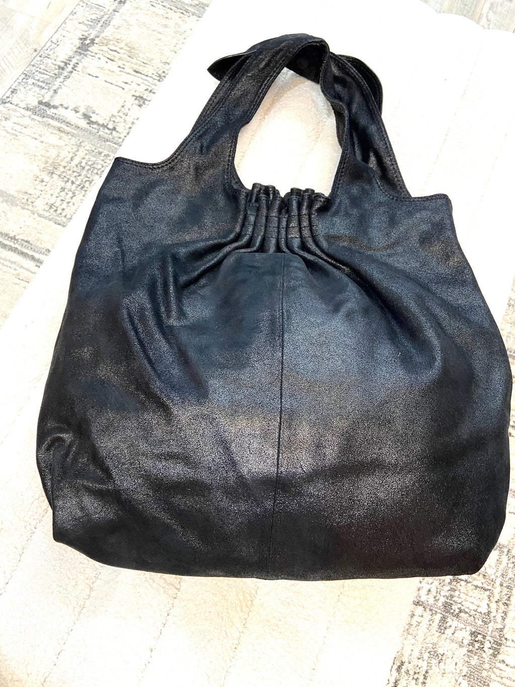 MARC JACOBS VIDA NUBUCK LEATHER HOBO BAG