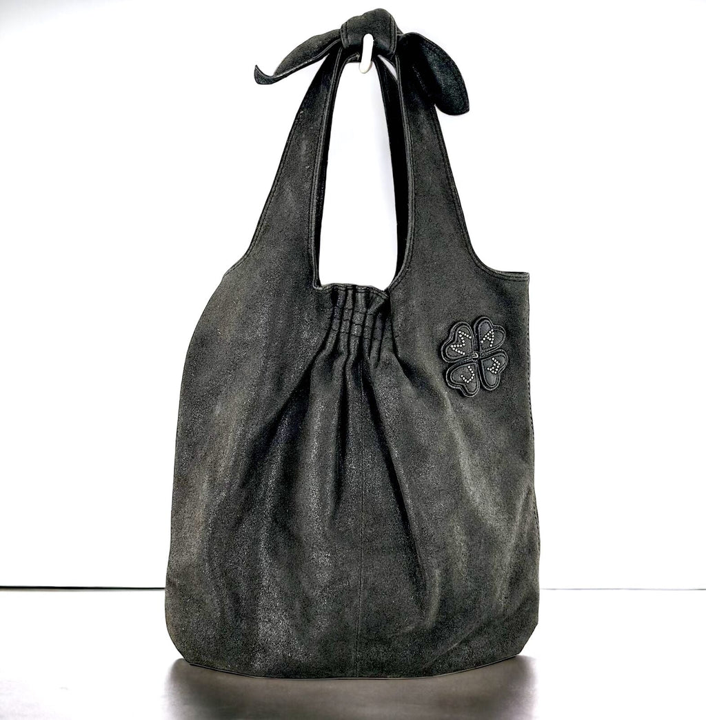 MARC JACOBS VIDA NUBUCK LEATHER HOBO BAG