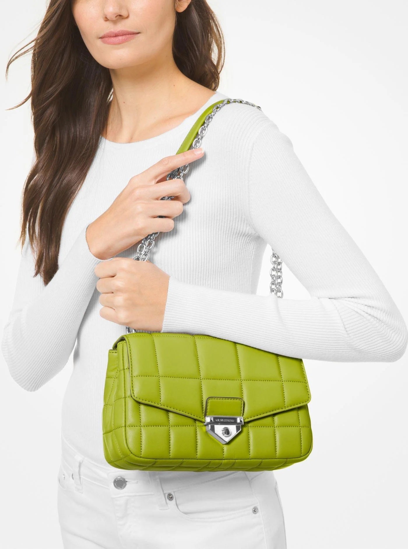 MICHAEL KORS SOHO QUILTED LEATHER SHOULDER BAG