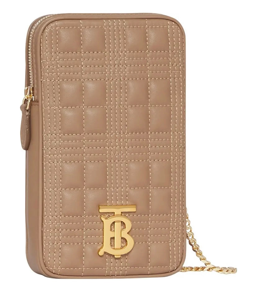 BURBERRY MINI LOLA QUILTED CROSSBODY POUCH