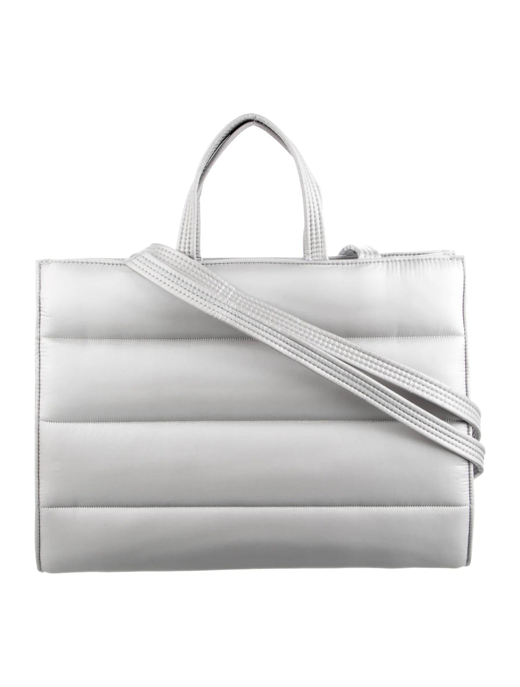 MOOSE KNUCKLES X TELFAR PUFFER SHOPPING TOTE BAG