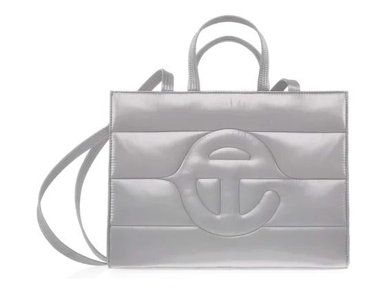 MOOSE KNUCKLES X TELFAR PUFFER SHOPPING TOTE BAG