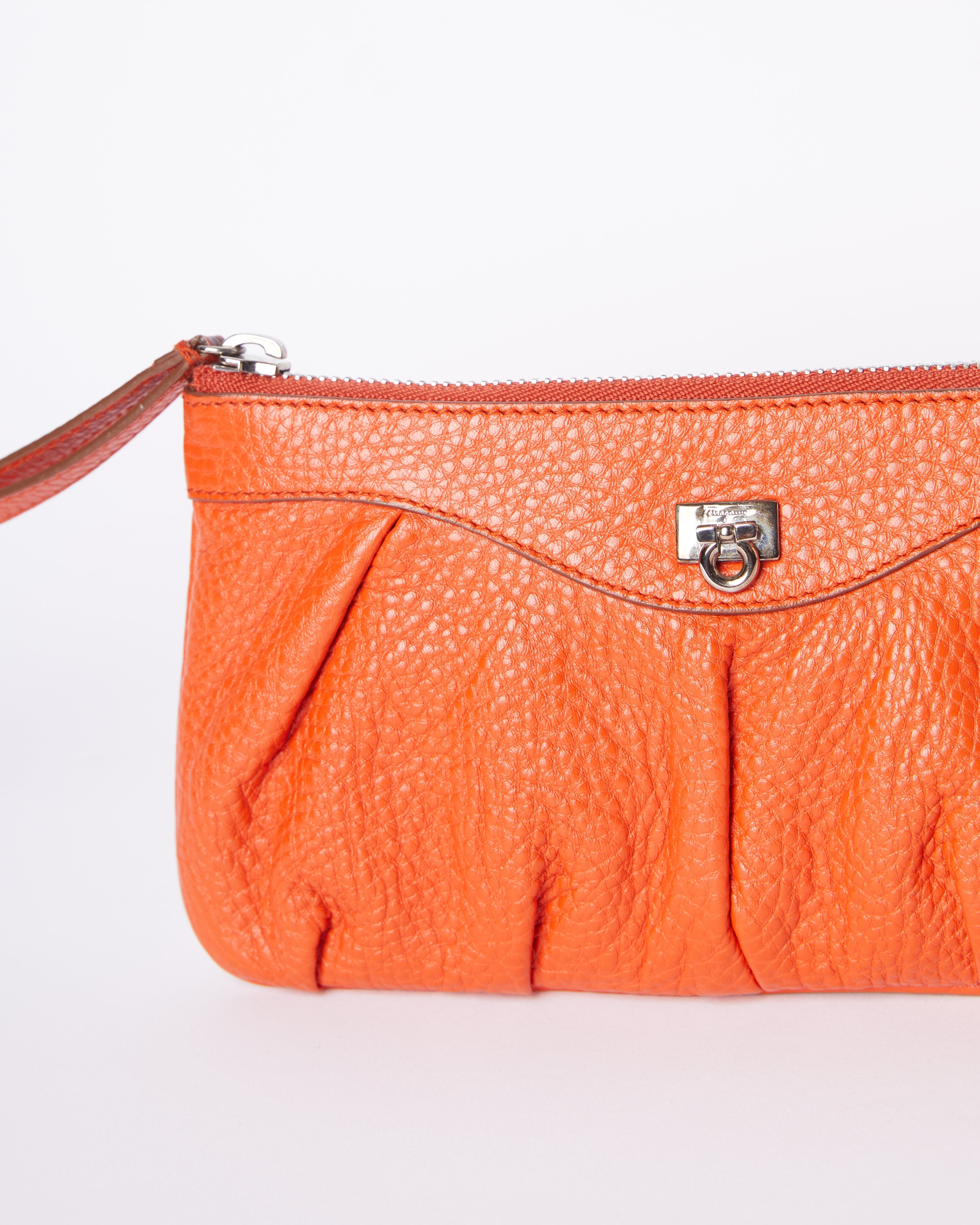 Salvatore Ferragamo Leather Clutch