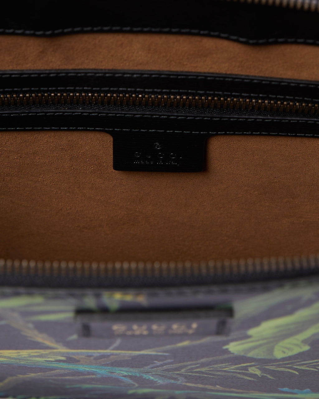 New Gucci Tropical Black Bird Crosbody Bag
