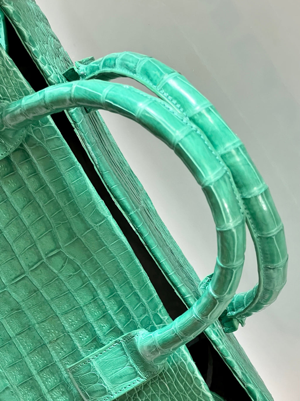 NANCY GONZALEZ CROC EMBOSSED TOTE BAG