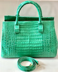NANCY GONZALEZ CROC EMBOSSED TOTE BAG